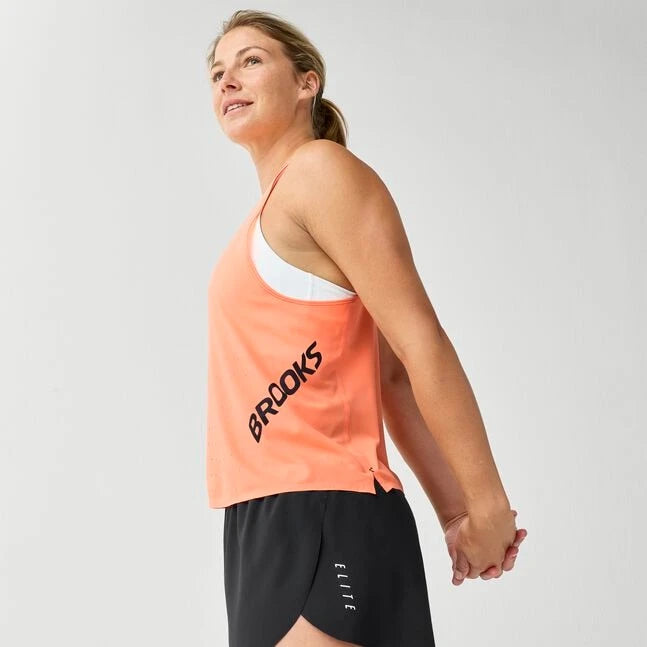 Brooks Hyperion Elite Singlet W Cyber Peach