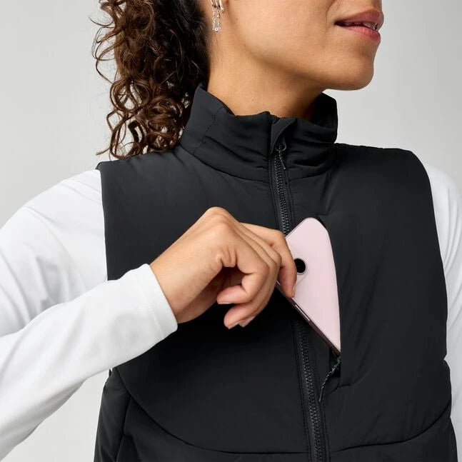 Brooks Movement Insulated Crop Vest Women's Black