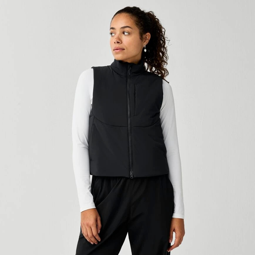 Brooks Movement Insulated Crop Vest Women's Black
