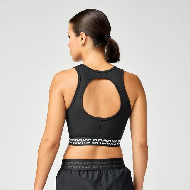 Brooks PR Elite Crop Tank - Black