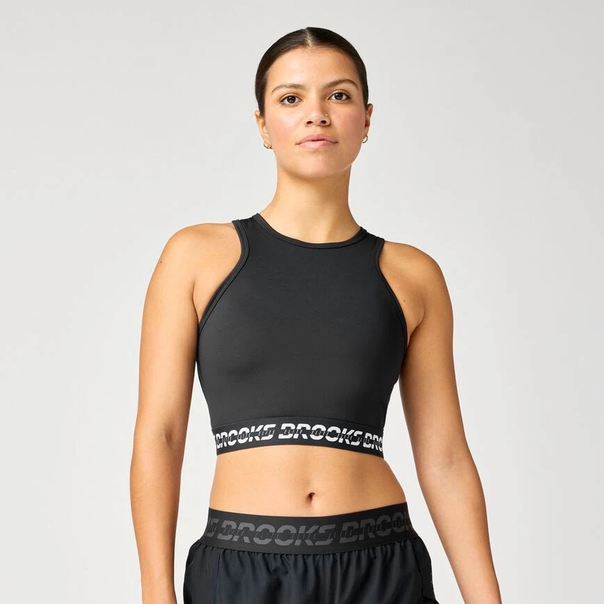 Brooks PR Elite Crop Tank - Black