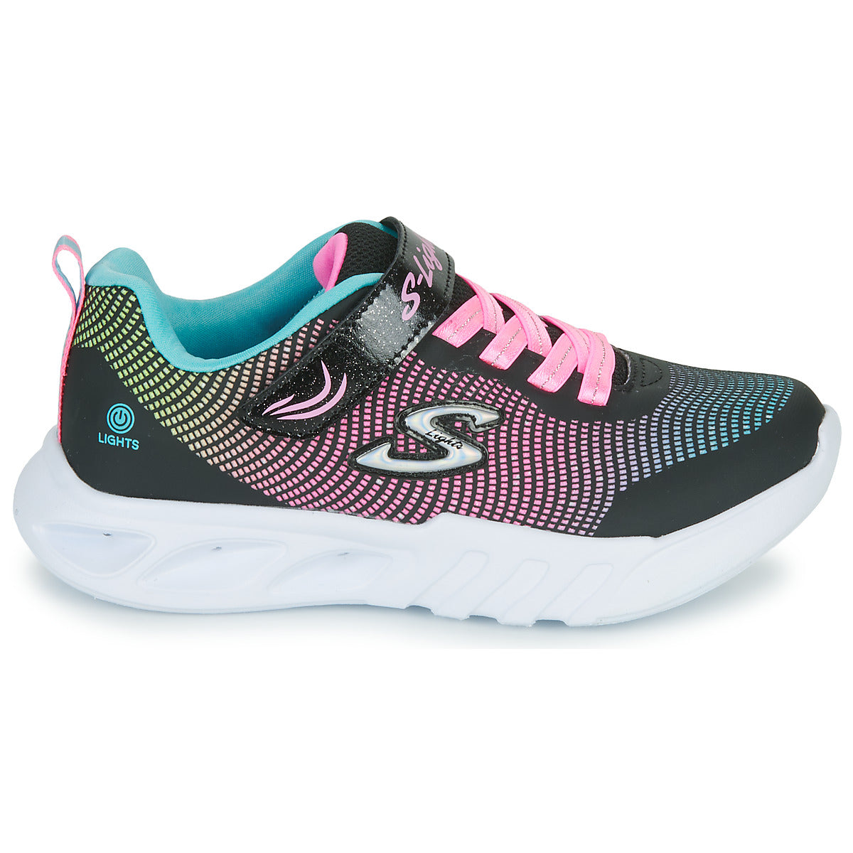 Skechers Flicker Flash Kids Black