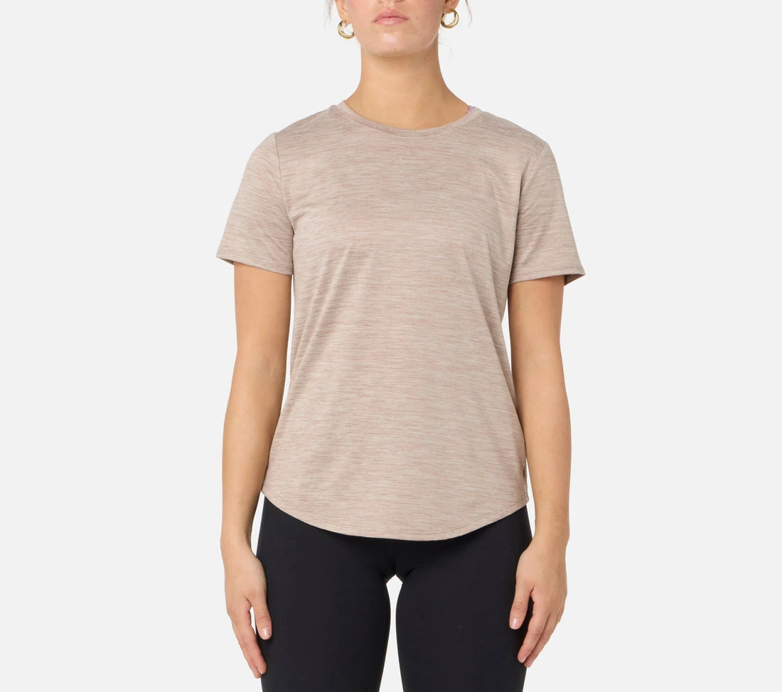 Skechers GO DRI Swift T-Shirt W Taupe Brown