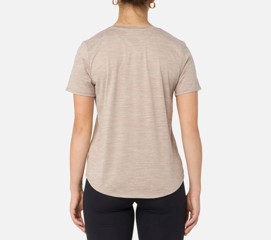 Skechers GO DRI Swift T-Shirt W Taupe Brown