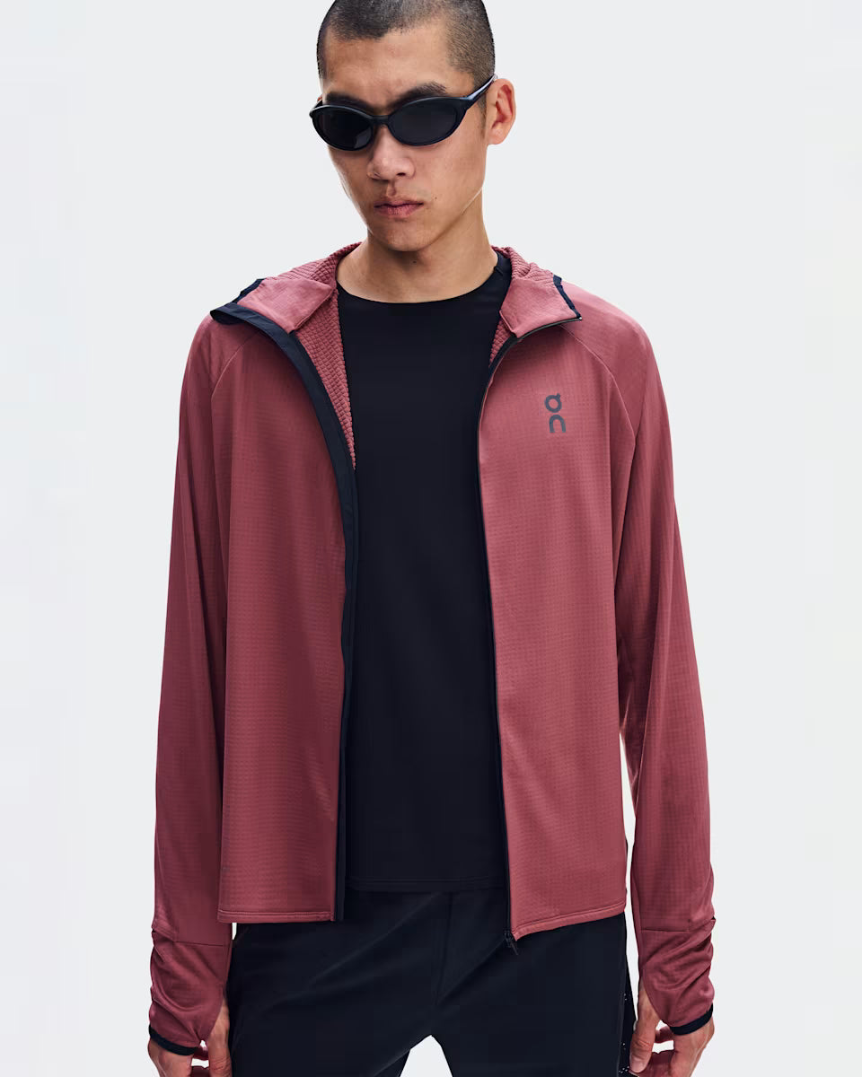 ON Running Climate Zip Hoodie M Barberry
