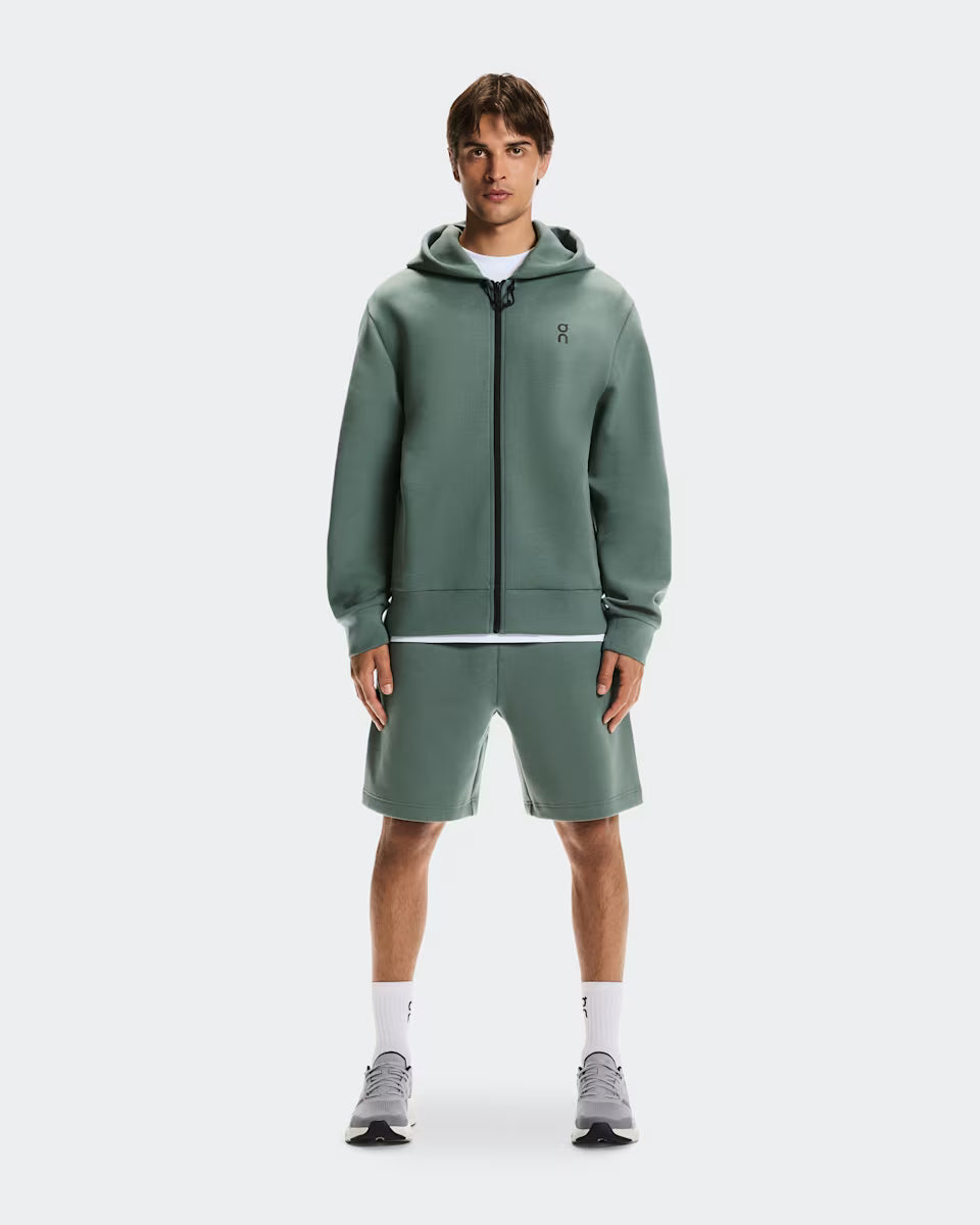 ON Focus Tech Zip Hoodie M Olive
