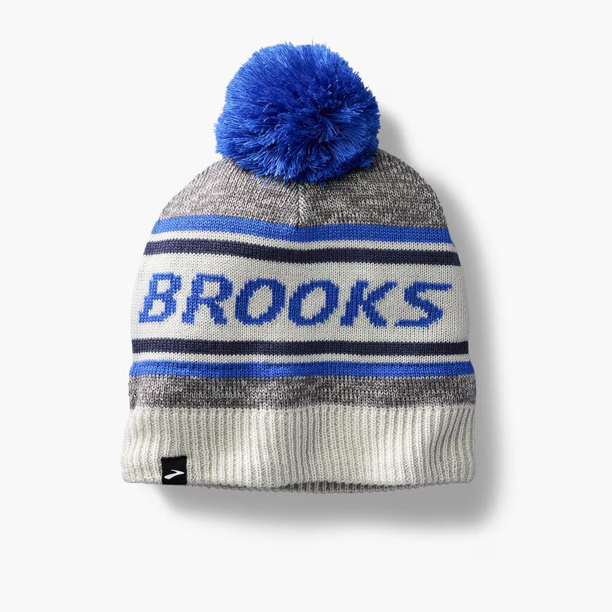 Brooks Heritage Pom Beanie Neo Blue