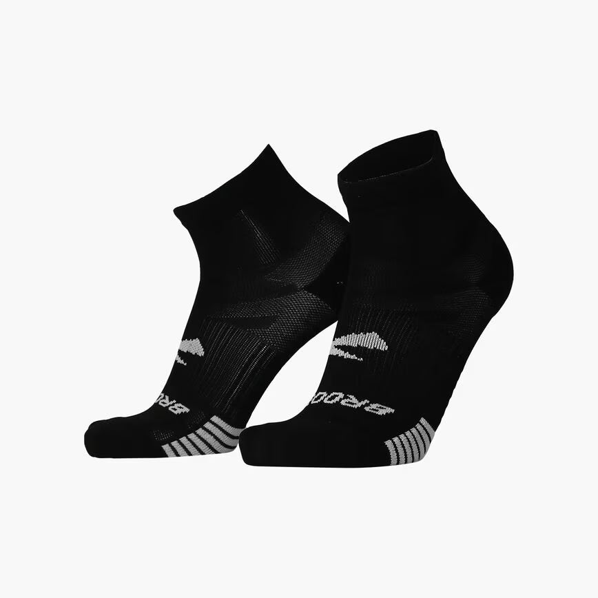 Brooks Ghost Lite Quarter Socks 2-Pack Black
