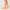 Brooks Ghost Lite Quarter Socks 2-Pack Cyber Peach & White/Peach