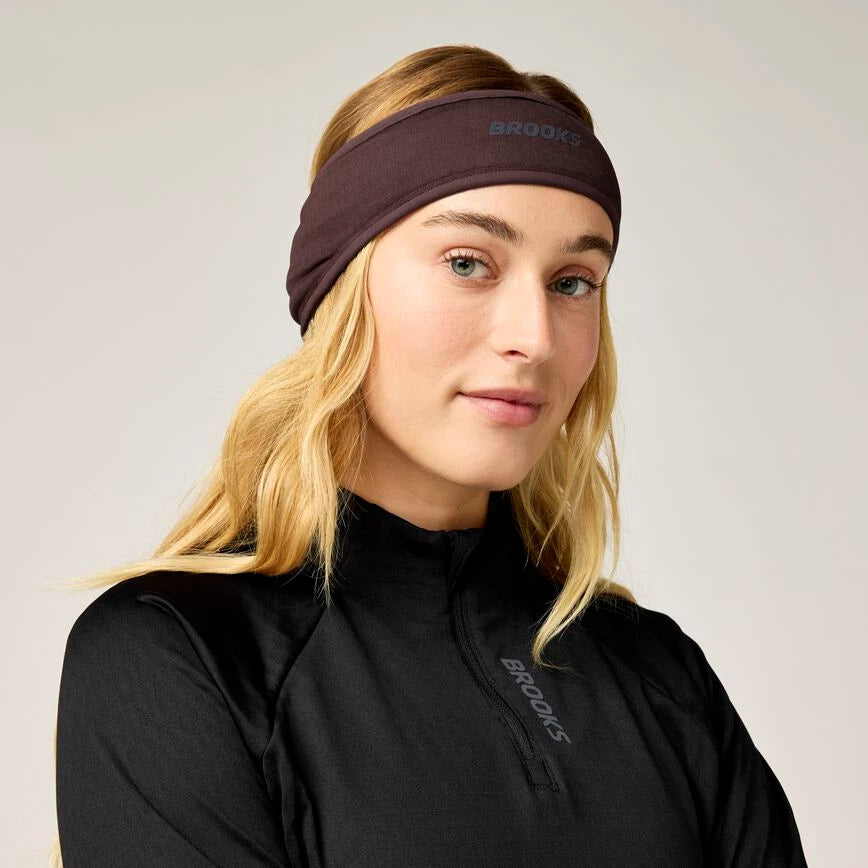 Brooks Momentum Thermal Headband Cocoa