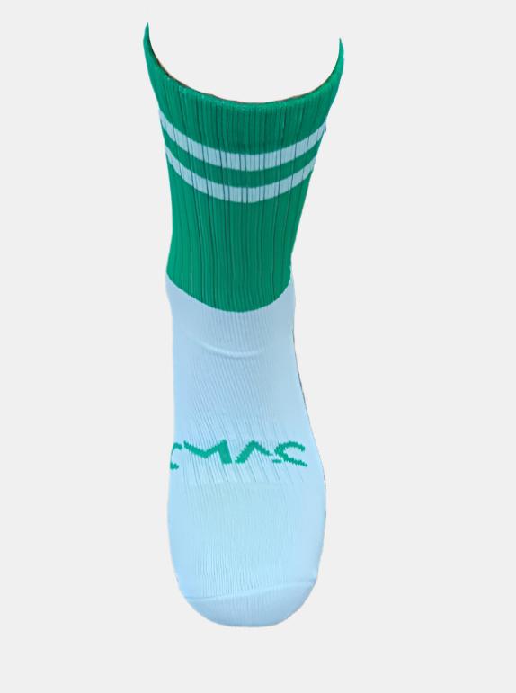 CMAC Midi Sock Green/White