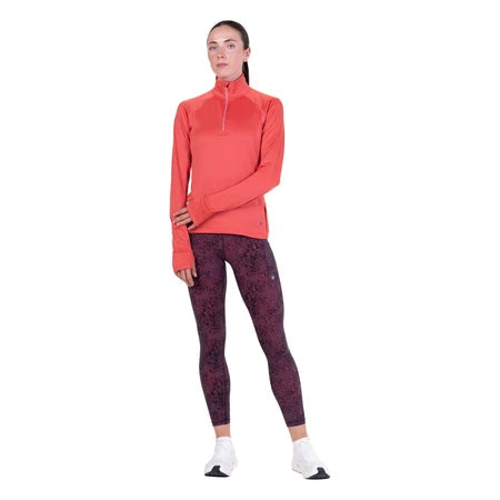Ronhill Tech Winter 1/2 Zip Top W Sumac/Blue Violet