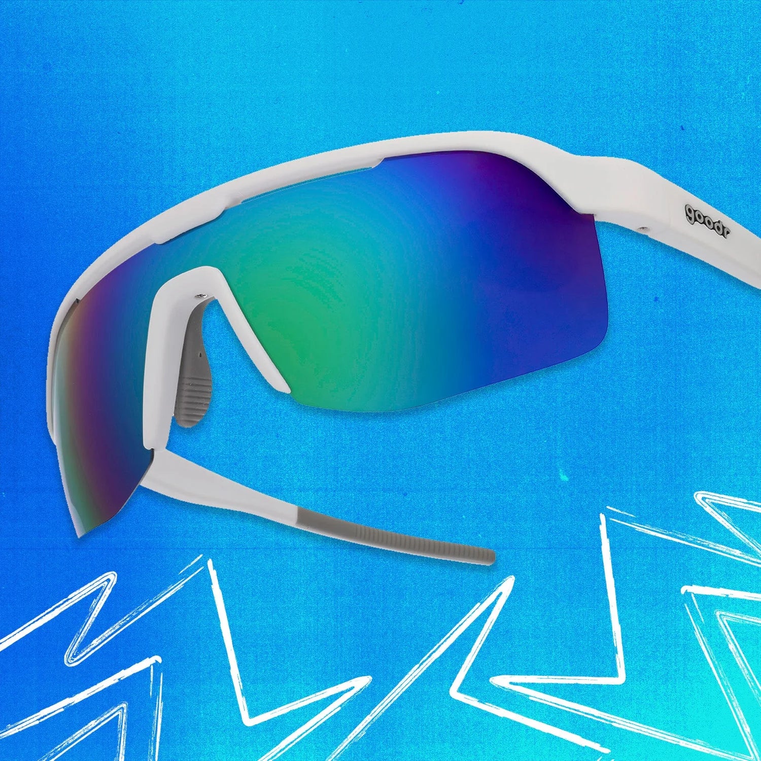 Goodr Bolt G Sunglasses Aqua Shock Protocol