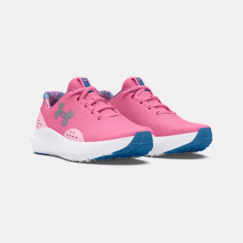 UA Surge 4 Runners Kids Sunset Pink