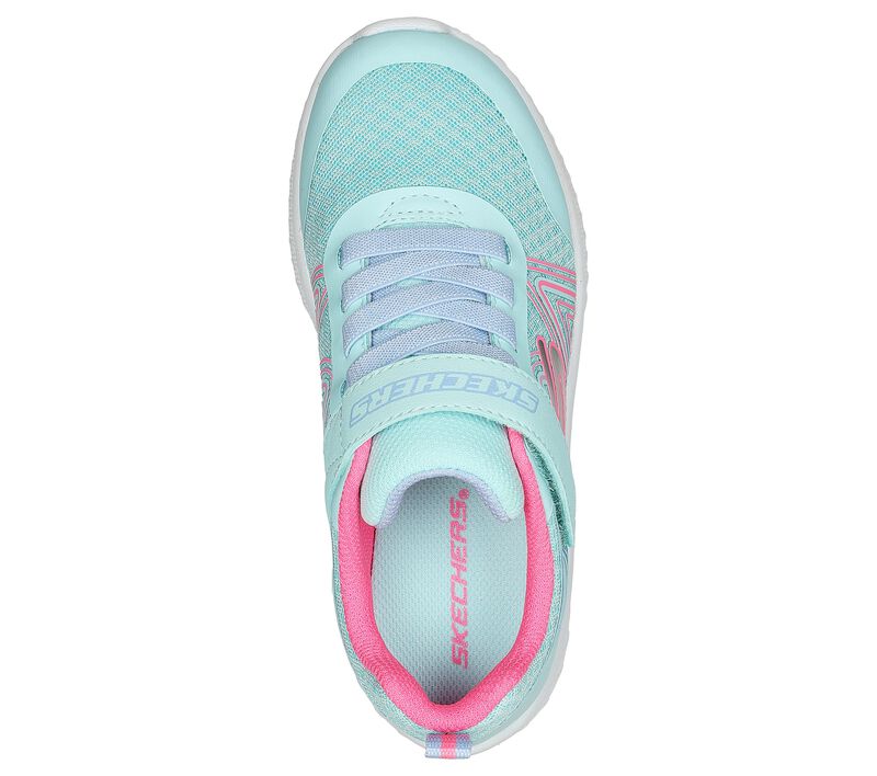 Skechers Microspec Plus Kids Aqua/Pink