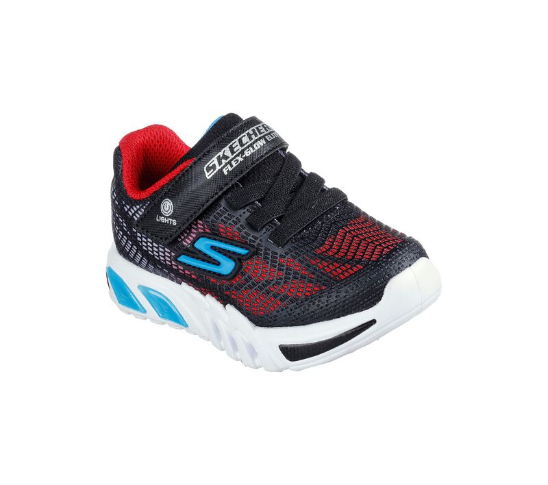 Skechers Flex-Glow Elite Infants Blk/Blu/Red