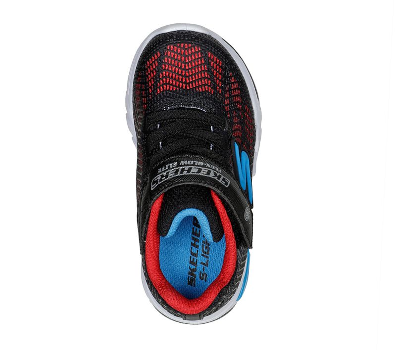 Skechers Flex-Glow Elite Infants Blk/Blu/Red