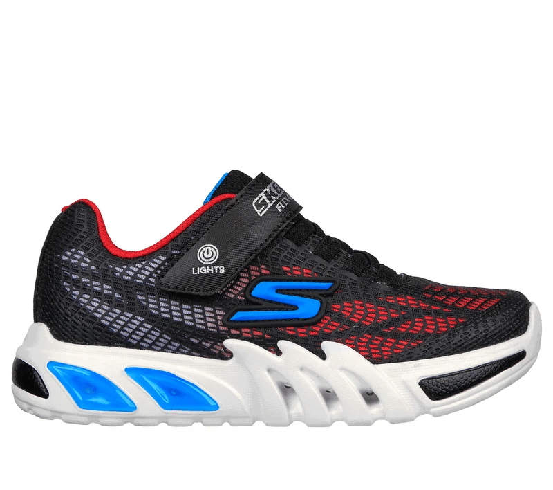 Skechers Flex-Glow Elite K Blk/Red/Blu