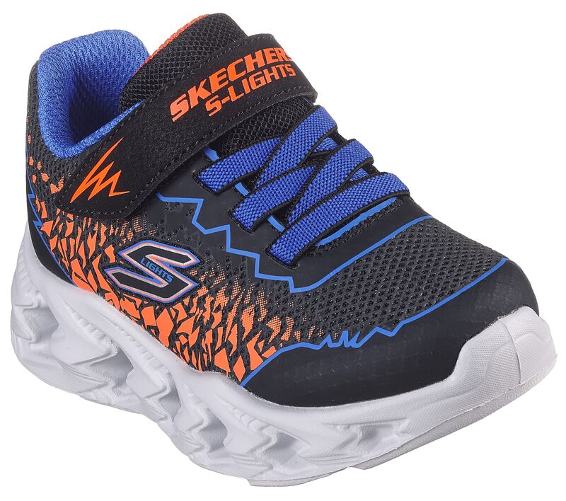 Skechers S Lights Vortex 2.0 Infants Black/Orange