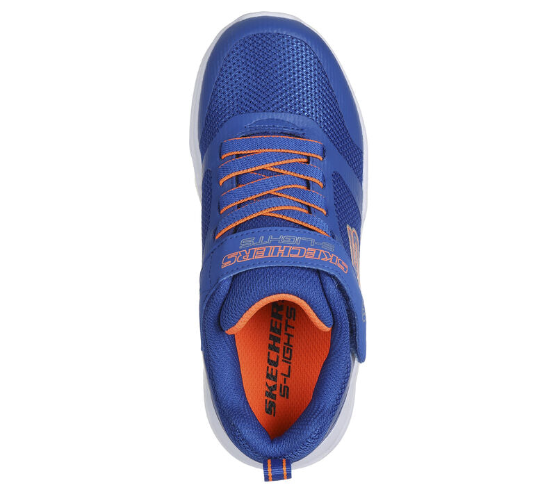 Skechers Meteor Lights Kids Blue/Orange