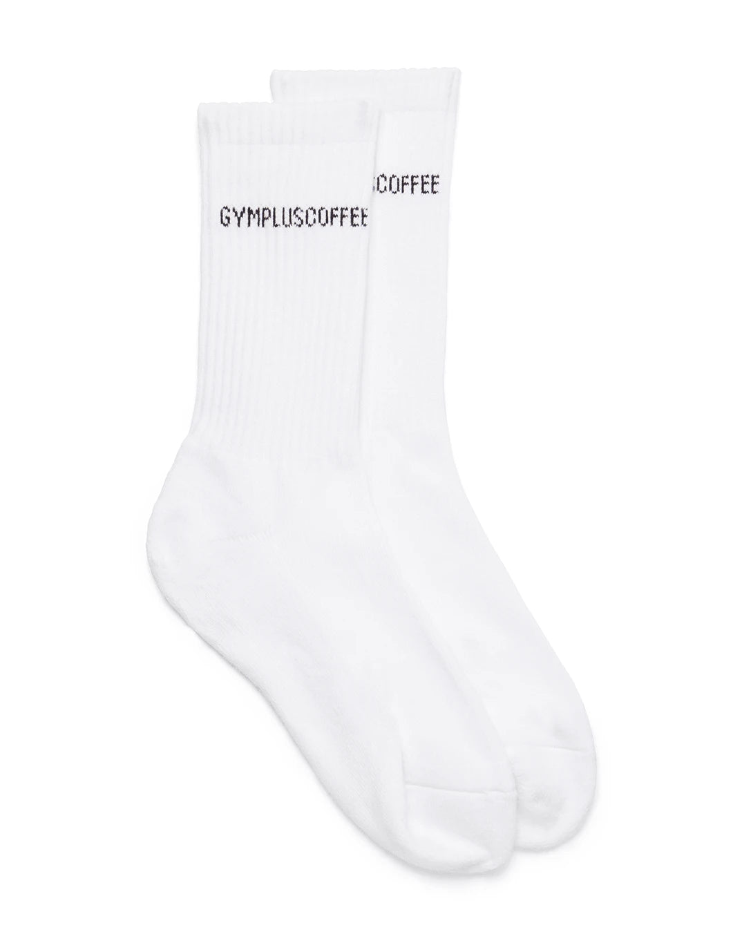 Gym + Coffee Full Length Everyday Sock 3Pack in White