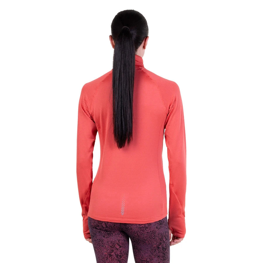 Ronhill Tech Winter 1/2 Zip Top W Sumac/Blue Violet