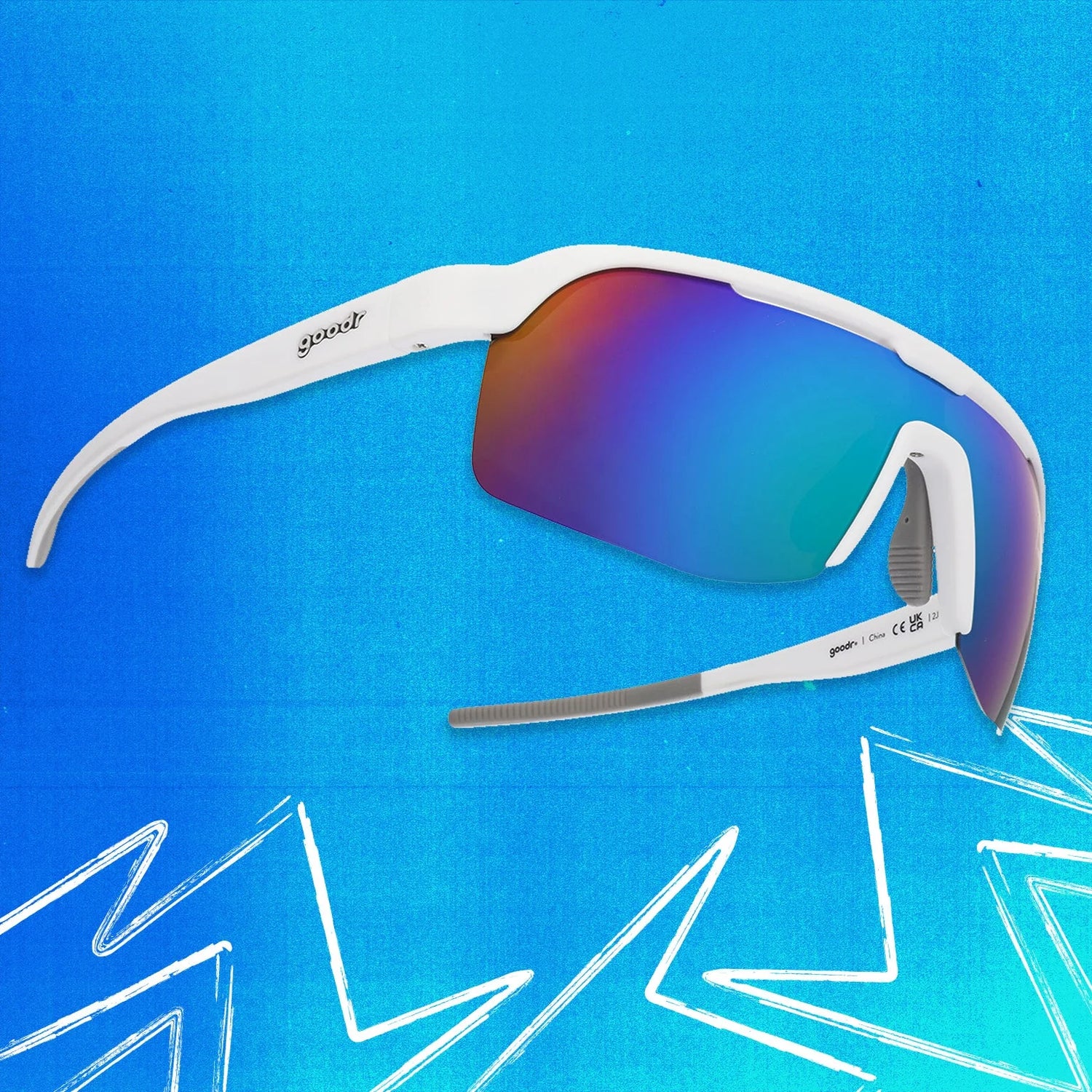 Goodr Bolt G Sunglasses Aqua Shock Protocol
