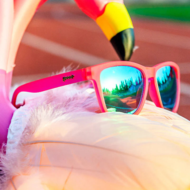 Goodr OG's Sunglasses Flamingos on a Booze Cruise