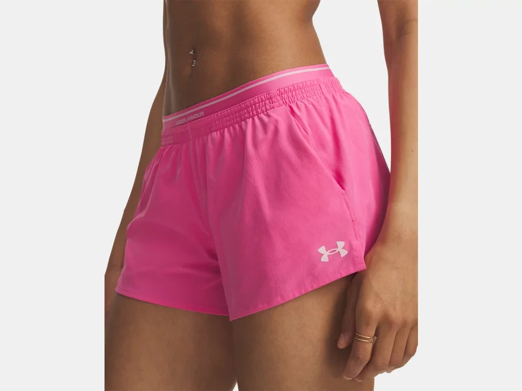 UA Vanish Woven 3" Shorts W Pink