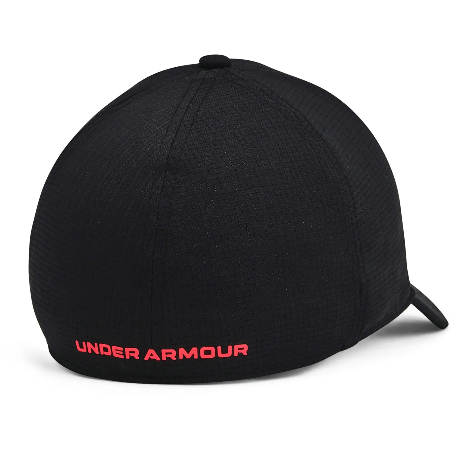 UA Armour Vent Stretch Hat M Black/Red Solstice