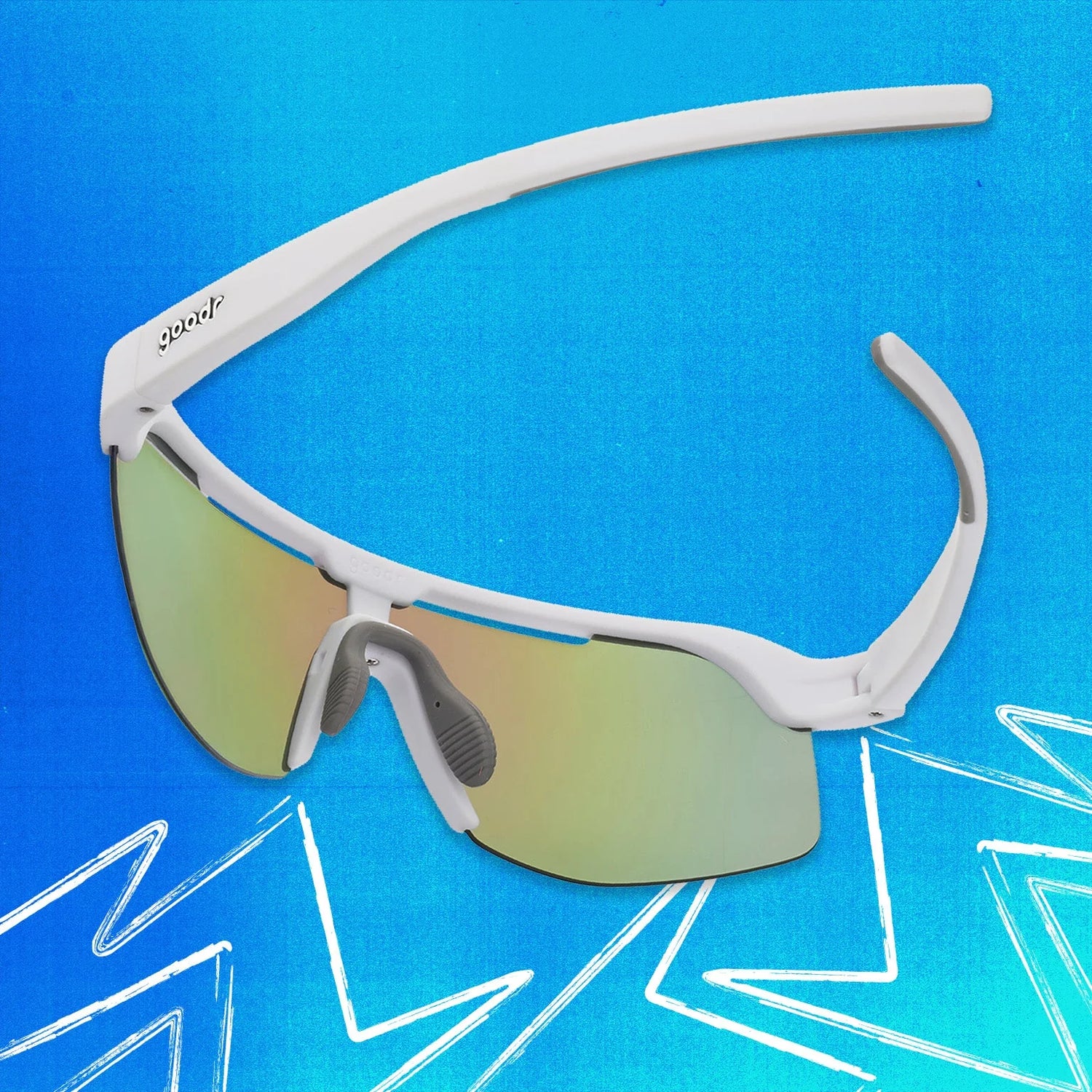 Goodr Bolt G Sunglasses Aqua Shock Protocol