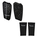 Precision Pro Fusion Flex Shin Guards (Black/Grey, Medium)