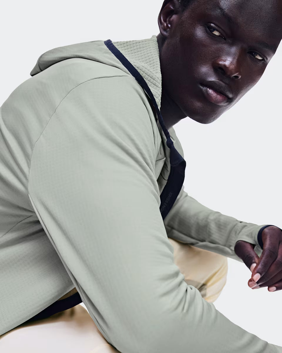 ON Running Climate Zip Hoodie M Brume