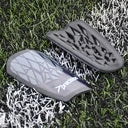 Precision Pro Fusion Flex Shin Guards (Black/Grey, Medium)