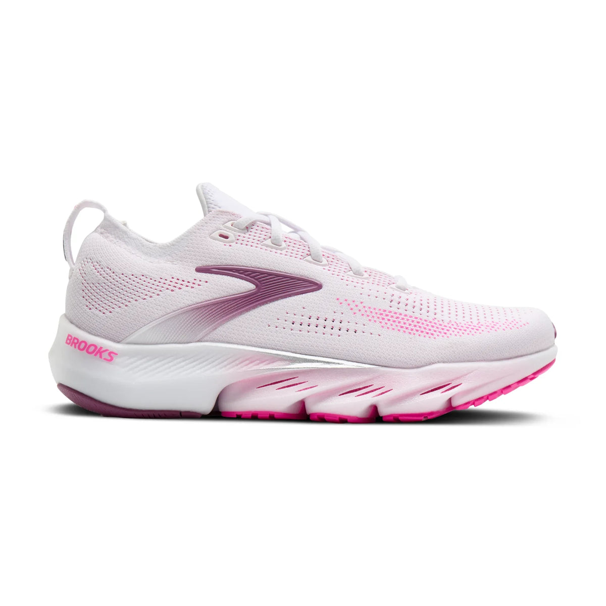 Brooks Glycerin Flex Women's White/Cyber Pink/Argyle