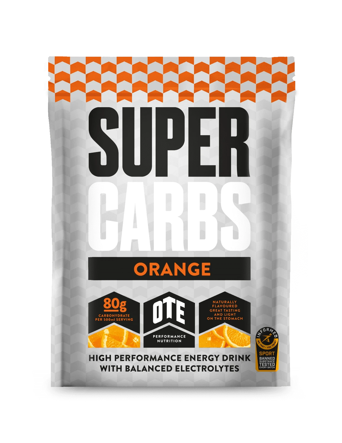 OTE Orange Super Carbs Energy Drink Sachet