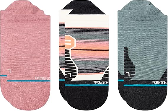 Stance Altitudes Tab 3pk Socks Pnk/Blk/Gry