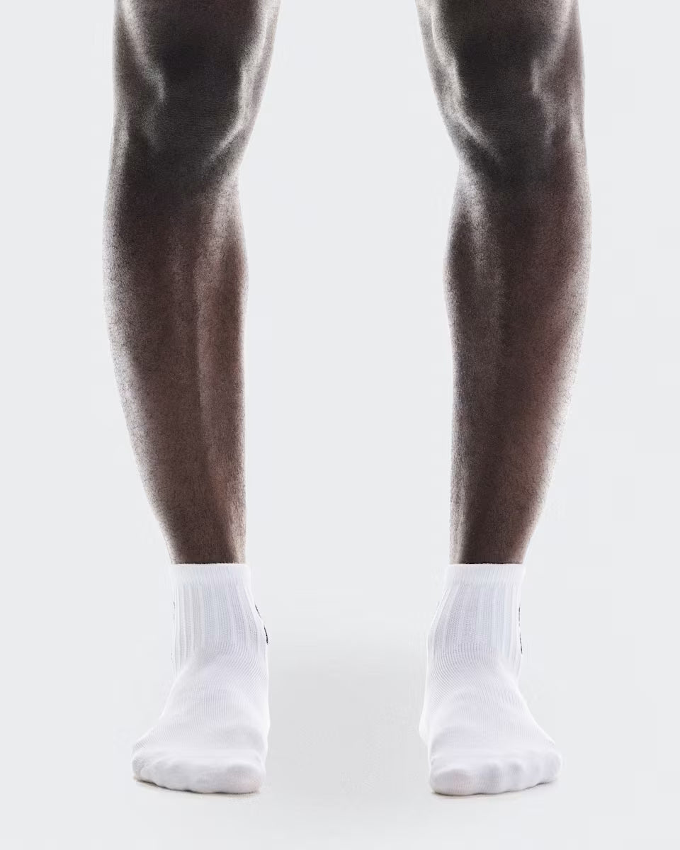 ON Logo Sock Mid 3P U White