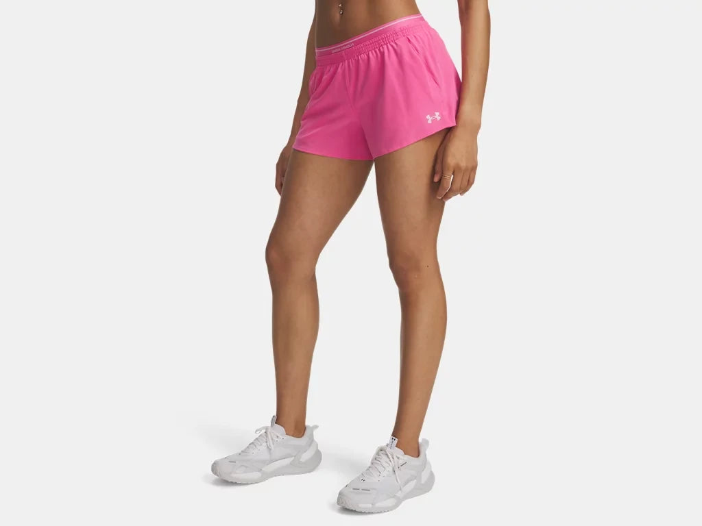 UA Vanish Woven 3" Shorts W Pink