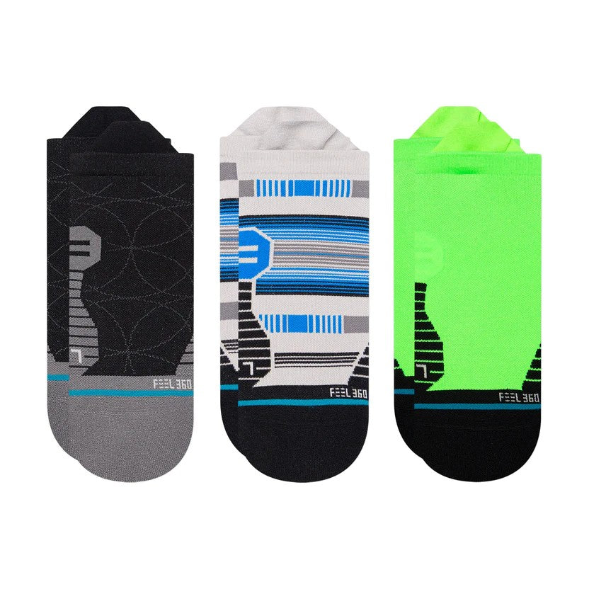 Stance Bobbin Tab Sock 3pk Blk/Grn