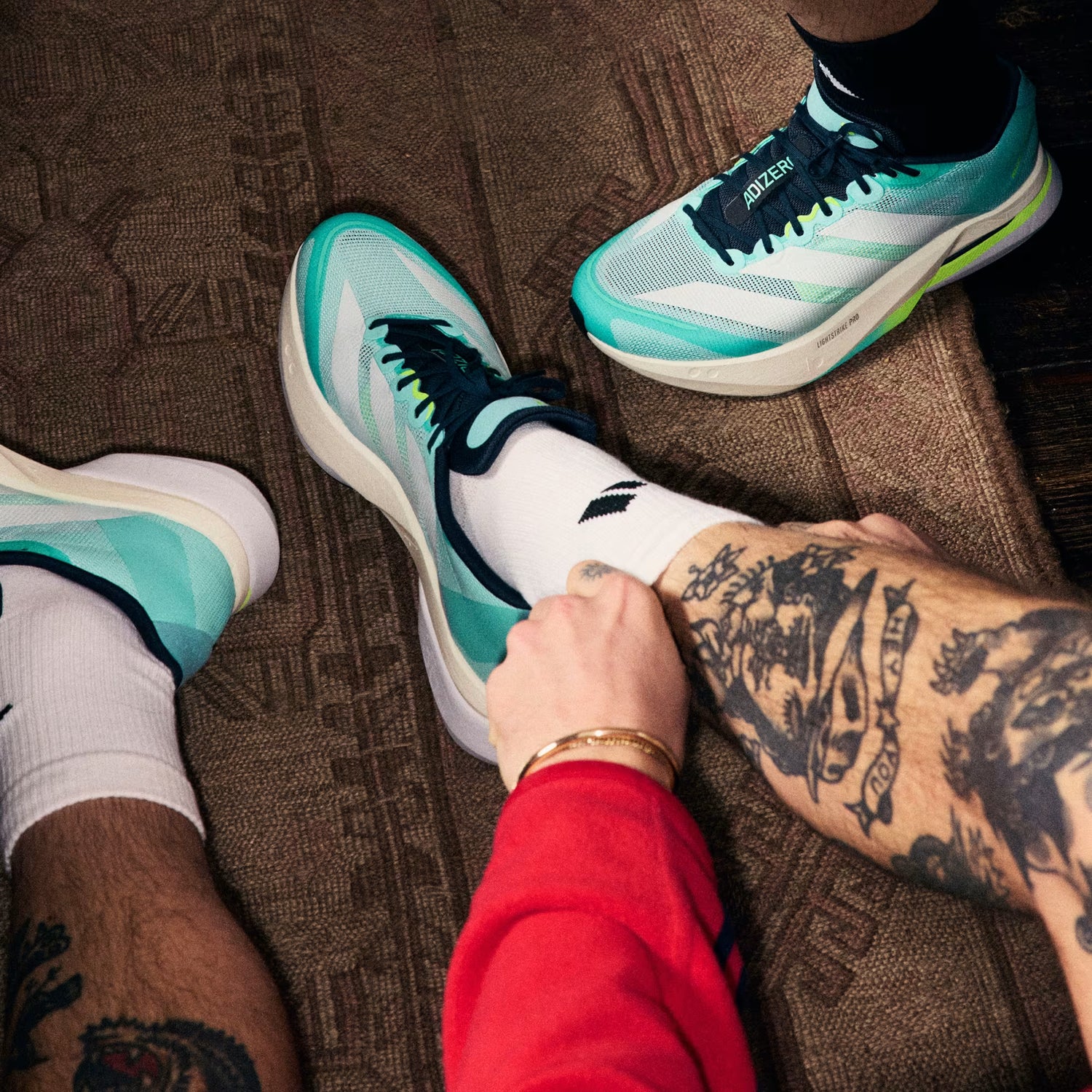 Adidas Adizero Boston 13 M Flash Aqua