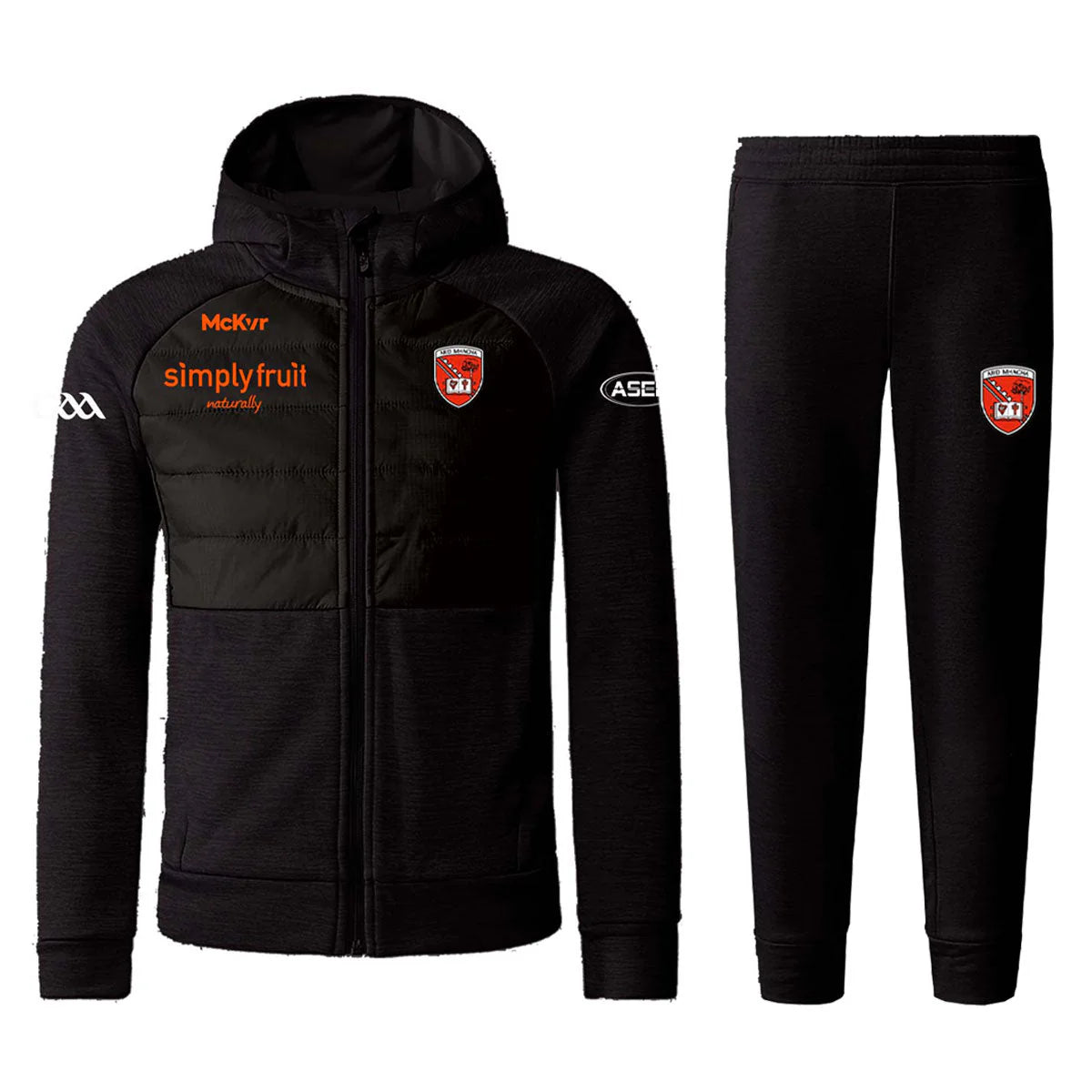 Armagh GAA Vital Tracksuit Youth Black/Orange