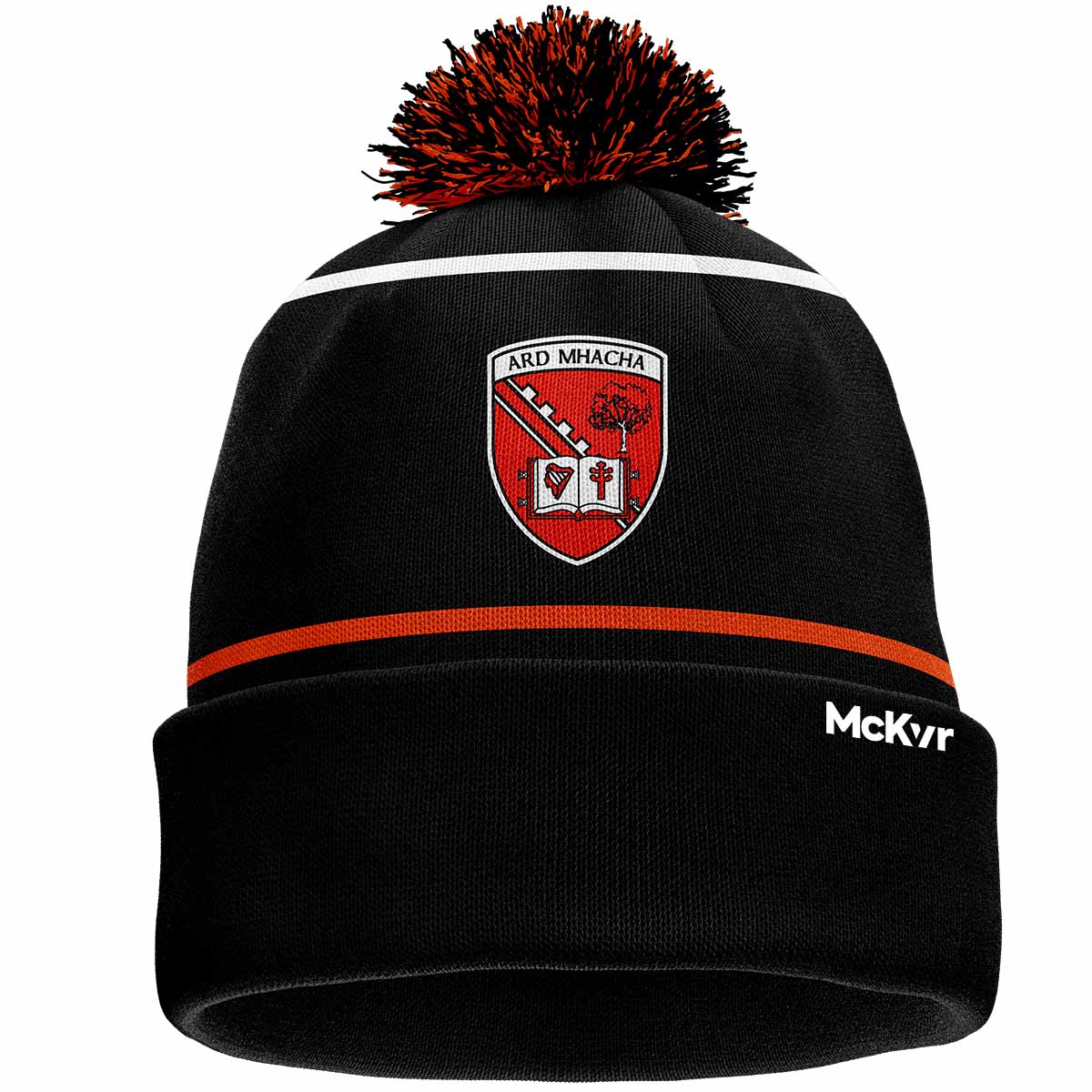 Armagh GAA Official Vital Bobble Hat Y Blk/Org