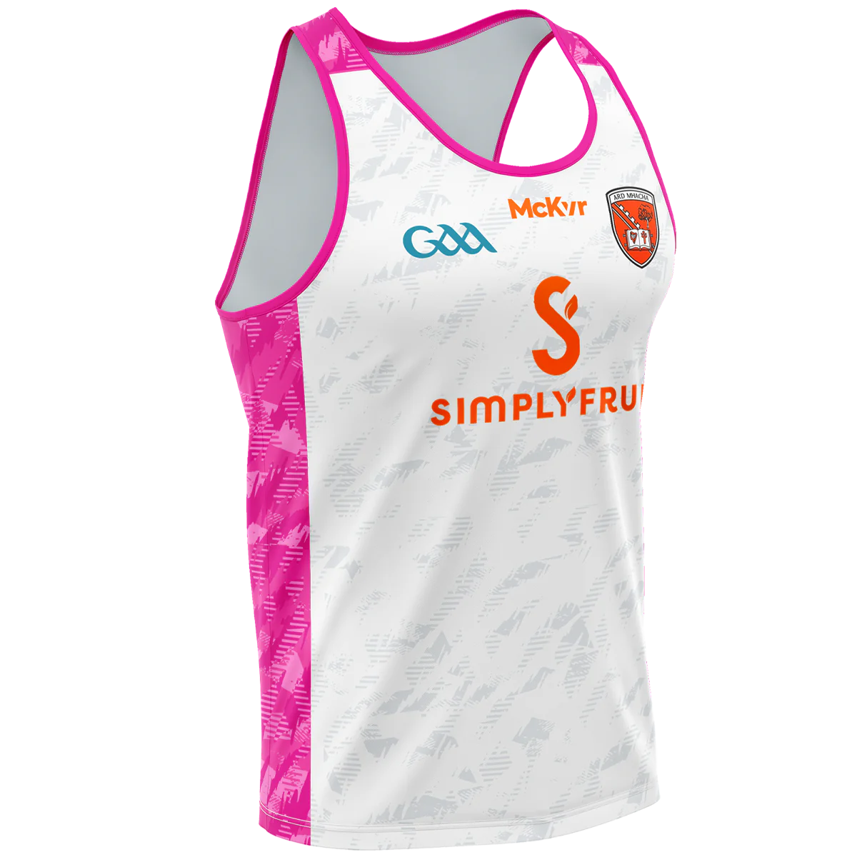 Armagh GAA Boost Training Vest W Pink/White