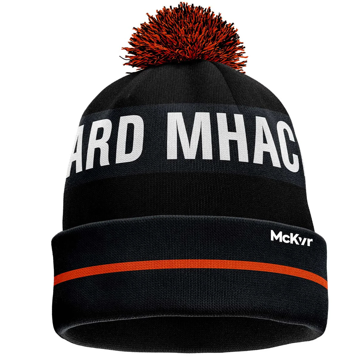 Armagh GAA Official Vital Bobble Hat Text Y Blk/Org