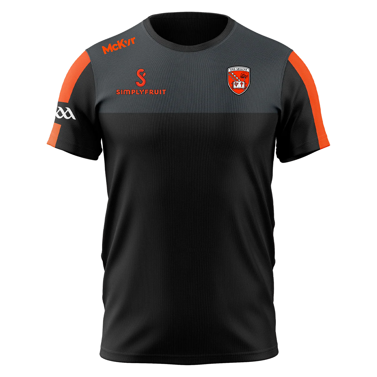 Armagh GAA Edge Tee Adult Charcoal/Black