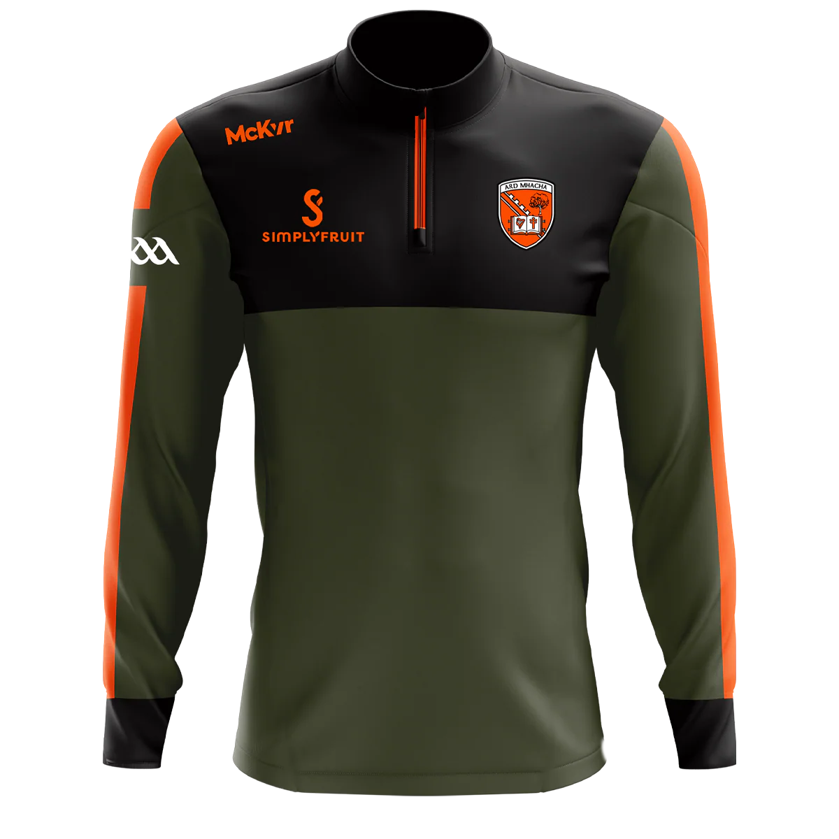 Armagh GAA Edge 1/4 Zip Youth Olive/Black