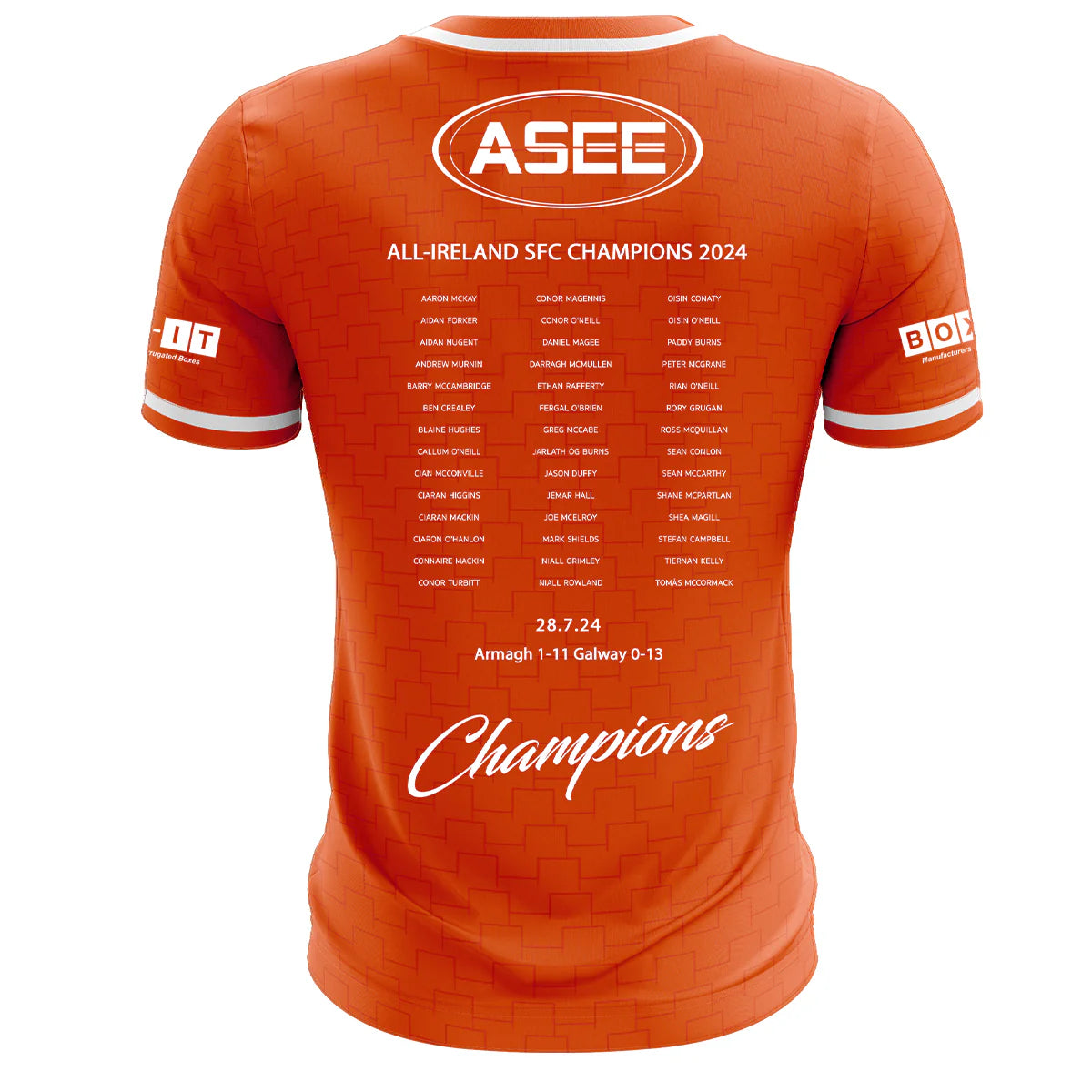Armagh GAA Official All-Ireland Winners Jersey Adult Player Fit