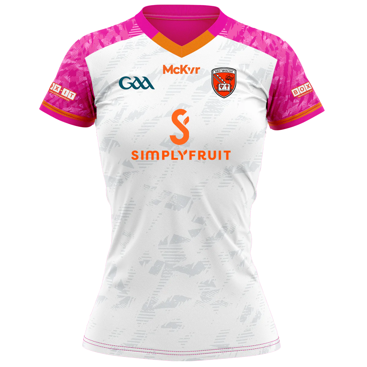 Armagh GAA Boost W Training Jersey Pink/White