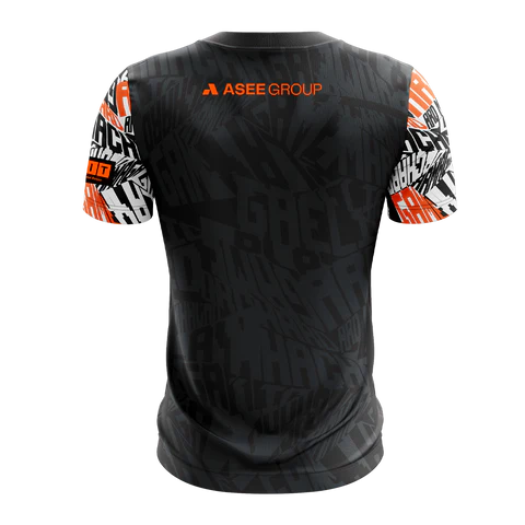 Armagh GAA Edge A Training Jersey Blk/Chc/Org
